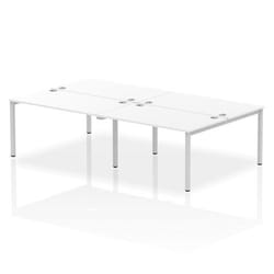 Dynamic Impulse Back-to-Back 4 Person Bench Desk W1400 x D1600 x H730m