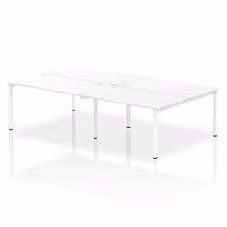 Dynamic Impulse Back-to-Back 4 Person Bench Desk W1400 x D1600 x H730m