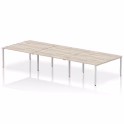 Dynamic Impulse Back-to-Back 6 Person Bench Desk W1400 x D1600 x H730m