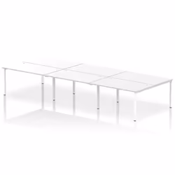 Dynamic Impulse Back-to-Back 6 Person Bench Desk W1400 x D1600 x H730m