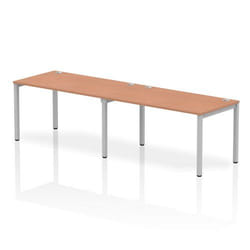 Dynamic Impulse Single Row 2 Person Bench Desk W1400 x D800 x H730mm B
