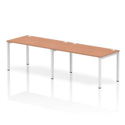 Dynamic Impulse Single Row 2 Person Bench Desk W1400 x D800 x H730mm B