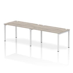 Dynamic Impulse Single Row 2 Person Bench Desk W1400 x D800 x H730mm G