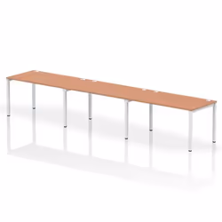 Dynamic Impulse Single Row 3 Person Bench Desk W1400 x D800 x H730mm B