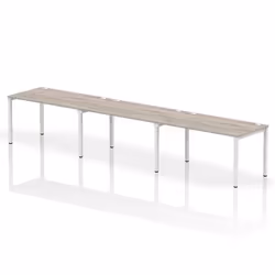 Dynamic Impulse Single Row 3 Person Bench Desk W1400 x D800 x H730mm G