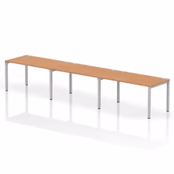 Dynamic Impulse Single Row 3 Person Bench Desk W1400 x D800 x H730mm O