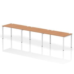 Dynamic Impulse Single Row 3 Person Bench Desk W1400 x D800 x H730mm O