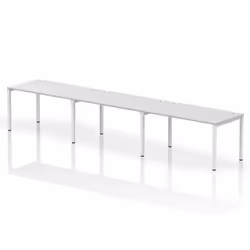 Dynamic Impulse Single Row 3 Person Bench Desk W1400 x D800 x H730mm W