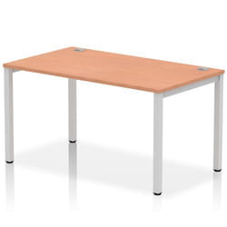Dynamic Impulse Single Row Bench Desk W1400 x D800 x H730mm Beech Fini