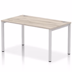 Dynamic Impulse Single Row Bench Desk W1400 x D800 x H730mm Grey Oak F