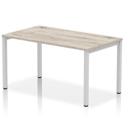Dynamic Impulse Single Row Bench Desk W1400 x D800 x H730mm Grey Oak F