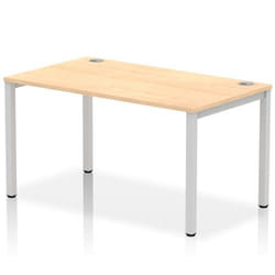 Dynamic Impulse Single Row Bench Desk W1400 x D800 x H730mm Maple Fini