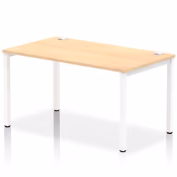 Dynamic Impulse Single Row Bench Desk W1400 x D800 x H730mm Maple Fini