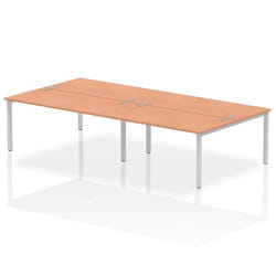 Dynamic Impulse Back-to-Back 4 Person Bench Desk W1600 x D1600 x H730m