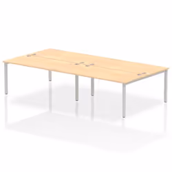 Dynamic Impulse Back-to-Back 4 Person Bench Desk W1600 x D1600 x H730m