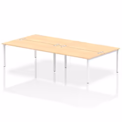 Dynamic Impulse Back-to-Back 4 Person Bench Desk W1600 x D1600 x H730m