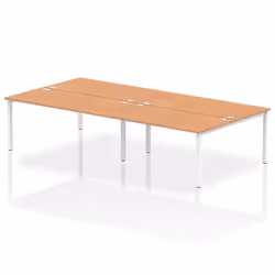 Dynamic Impulse Back-to-Back 4 Person Bench Desk W1600 x D1600 x H730m