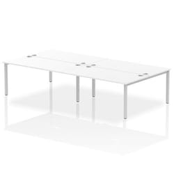 Dynamic Impulse Back-to-Back 4 Person Bench Desk W1600 x D1600 x H730m