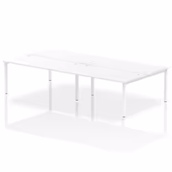 Dynamic Impulse Back-to-Back 4 Person Bench Desk W1600 x D1600 x H730m