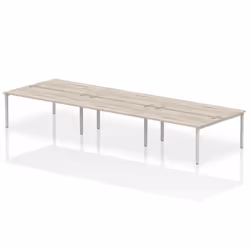 Dynamic Impulse Back-to-Back 6 Person Bench Desk W1600 x D1600 x H730m