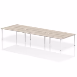 Dynamic Impulse Back-to-Back 6 Person Bench Desk W1600 x D1600 x H730m