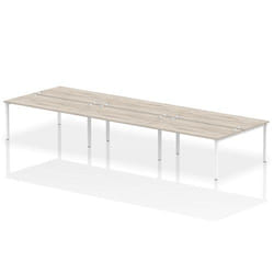 Dynamic Impulse Back-to-Back 6 Person Bench Desk W1600 x D1600 x H730m