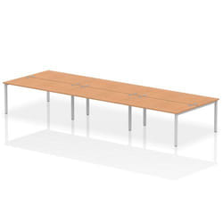 Dynamic Impulse Back-to-Back 6 Person Bench Desk W1600 x D1600 x H730m