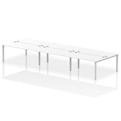Dynamic Impulse Back-to-Back 6 Person Bench Desk W1600 x D1600 x H730m