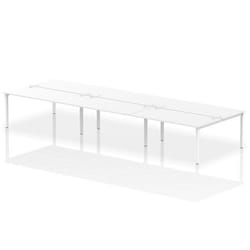 Dynamic Impulse Back-to-Back 6 Person Bench Desk W1600 x D1600 x H730m