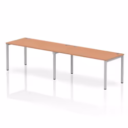 Dynamic Impulse Single Row 2 Person Bench Desk W1600 x D800 x H730mm B