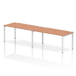 Dynamic Impulse Single Row 2 Person Bench Desk W1600 x D800 x H730mm B