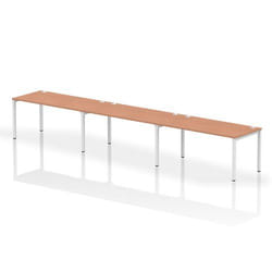 Dynamic Impulse Single Row 3 Person Bench Desk W1600 x D800 x H730mm B