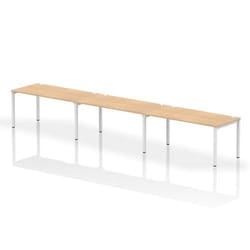 Dynamic Impulse Single Row 3 Person Bench Desk W1600 x D800 x H730mm M