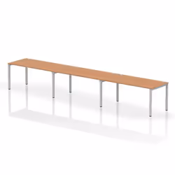 Dynamic Impulse Single Row 3 Person Bench Desk W1600 x D800 x H730mm O