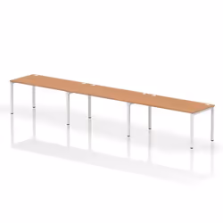 Dynamic Impulse Single Row 3 Person Bench Desk W1600 x D800 x H730mm O