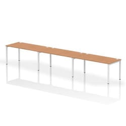 Dynamic Impulse Single Row 3 Person Bench Desk W1600 x D800 x H730mm O