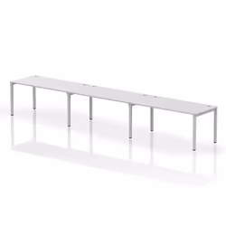 Dynamic Impulse Single Row 3 Person Bench Desk W1600 x D800 x H730mm W