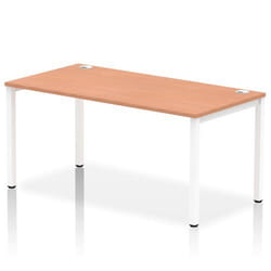 Dynamic Impulse Single Row Bench Desk W1600 x D800 x H730mm Beech Fini