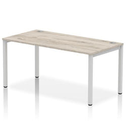 Dynamic Impulse Single Row Bench Desk W1600 x D800 x H730mm Grey Oak F