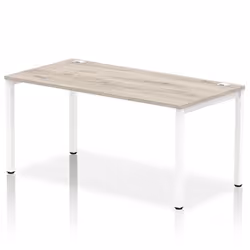 Dynamic Impulse Single Row Bench Desk W1600 x D800 x H730mm Grey Oak F