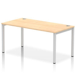 Dynamic Impulse Single Row Bench Desk W1600 x D800 x H730mm Maple Fini