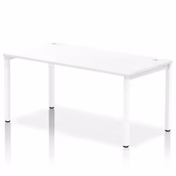Dynamic Impulse Single Row Bench Desk W1600 x D800 x H730mm White Fini