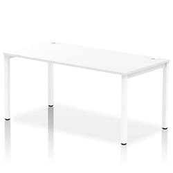 Dynamic Impulse Single Row Bench Desk W1600 x D800 x H730mm White Fini