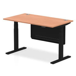 Dynamic Air Modesty 1400 x 800mm Height Adjustable Office Desk With Ca