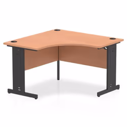Dynamic Impulse Corner Office Desk W1200 x D1200 x H730mm Cable Manage