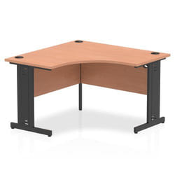 Dynamic Impulse Corner Office Desk W1200 x D1200 x H730mm Cable Manage