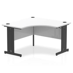 Dynamic Impulse Corner Office Desk W1200 x D1200 x H730mm Cable Manage