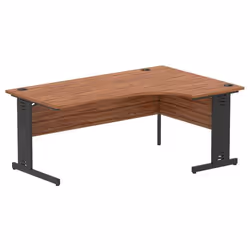 Dynamic Impulse Right Crescent Office Desk W1800 x D1200 x H730mm Cabl