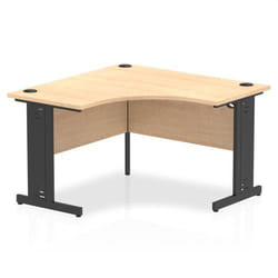 Dynamic Impulse Corner Office Desk W1200 x D1200 x H730mm Cable Manage