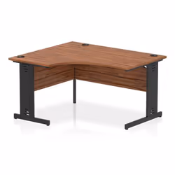 Dynamic Impulse Left Crescent Office Desk W1400 x D1200 x H730mm Cable